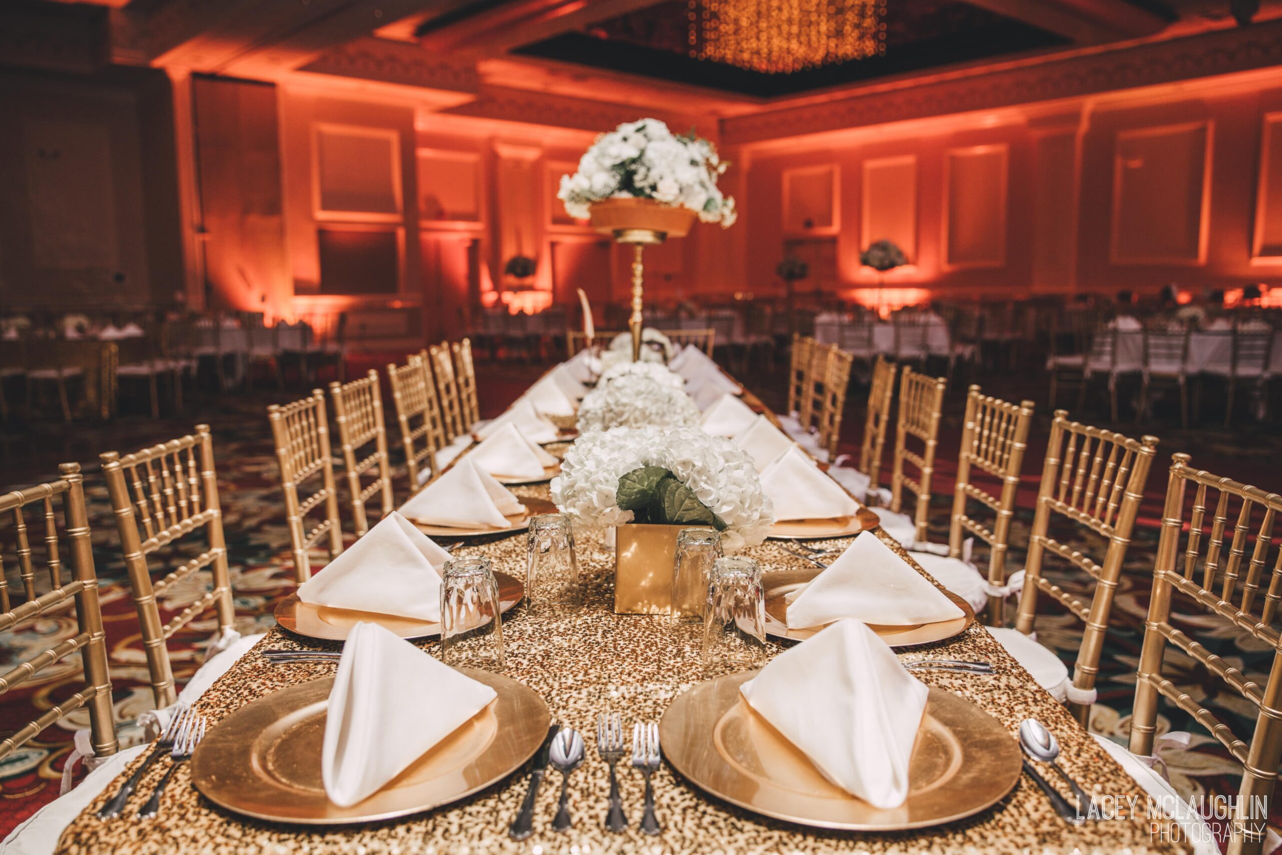 Intimate wedding setup for 50 guests at Crowne Plaza